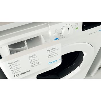 Indesit Washer dryer Freestanding BDE 107625X W UK N White Front loader Drawer