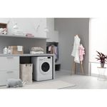 Indesit Washer dryer Freestanding BDE 86436X W UK N White Front loader Lifestyle perspective