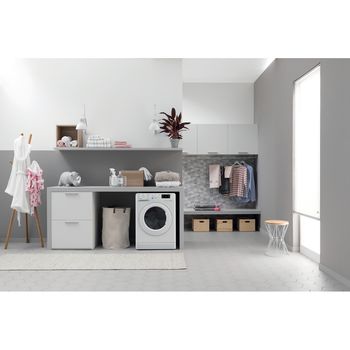 Indesit Washer dryer Freestanding BDE 86436X W UK N White Front loader Lifestyle frontal