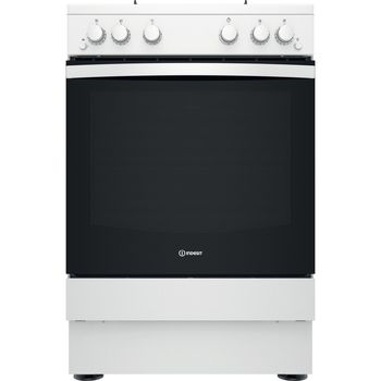 Indesit Cooker IS67G1PMW/UK White GAS Frontal