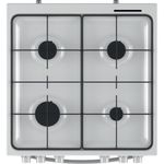 Indesit Cooker IS67G1PMW/UK White GAS Frontal top down