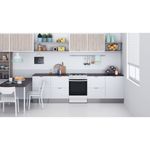 Indesit Cooker IS67G1PMW/UK White GAS Lifestyle frontal