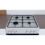 Indesit Cooker IS67G1PMW/UK White GAS Lifestyle detail