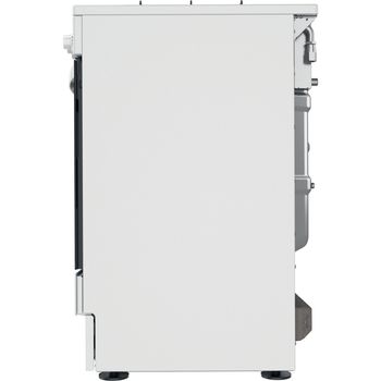 Indesit Cooker IS67G1PMW/UK White GAS Back / Lateral