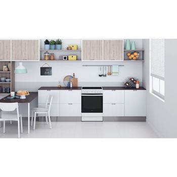 Indesit Cooker IS67V5KHW/UK White Electrical Lifestyle frontal