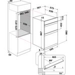 Indesit Double oven KDD 3340 IX Inox A Technical drawing