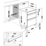 Indesit Double oven KDU 3340 IX Inox B Technical drawing