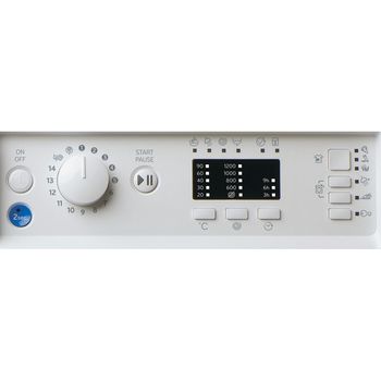 Indesit Washing machine Built-in BI WMIL 91485 UK White Front loader B Control panel