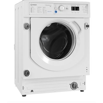 Indesit Washing machine Built-in BI WMIL 81485 UK White Front loader B Perspective