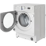 Indesit Washing machine Built-in BI WMIL 81485 UK White Front loader B Perspective open