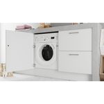Indesit Washer dryer Built-in BI WDIL 861485 UK White Front loader Lifestyle perspective