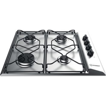 Indesit HOB PAA 642 IX/I WE1 Inox GAS Frontal top down