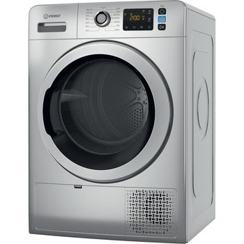 Indesit Dryer YT M11 92SS X UK Silver Perspective