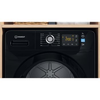 Indesit Dryer YT M11 92B X UK Black Control panel