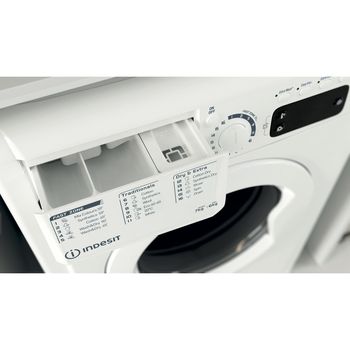 Indesit Washer dryer Freestanding EWDE 761483 W UK White Front loader Drawer