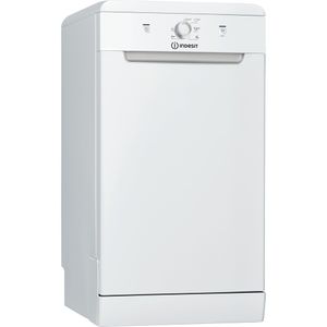 Indesit Slimline DF9E 1B10 UK Freestanding Dishwasher - White