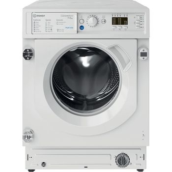 Indesit-Washer-dryer-Built-in-BI-WDIL-75148-UK-White-Front-loader-Frontal
