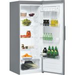 Indesit Refrigerator Freestanding SI6 2 S Silver Perspective open