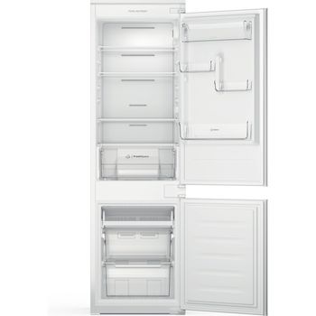 Indesit Fridge Freezer Built-in INC18 T112 UK White 2 doors Frontal open