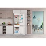 Indesit Fridge Freezer Built-in INC18 T112 UK White 2 doors Lifestyle frontal open