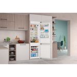 Indesit Fridge Freezer Built-in INC18 T112 UK White 2 doors Lifestyle perspective open