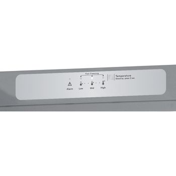 Indesit Freezer Freestanding UI6 F2T S UK Silver Control panel