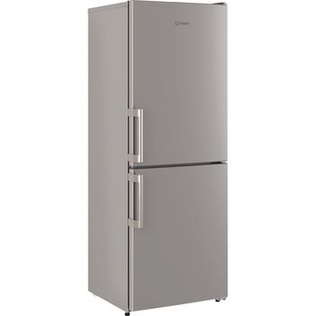Indesit Fridge Freezer Freestanding IB55 532 S UK Silver 2 doors Perspective