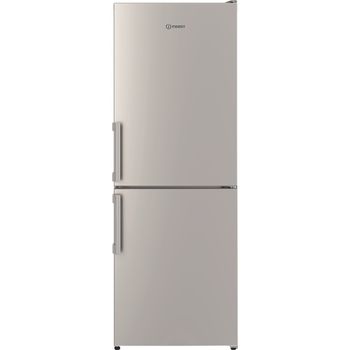 Indesit Fridge Freezer Freestanding IB55 532 S UK Silver 2 doors Frontal