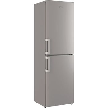 Indesit Fridge Freezer Freestanding IB55 732 S UK Silver 2 doors Perspective