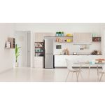 Indesit Fridge Freezer Freestanding IB55 732 S UK Silver 2 doors Lifestyle frontal