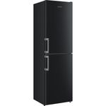 Indesit Fridge Freezer Freestanding IB55 732 B UK Black 2 doors Perspective