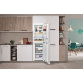 Indesit Fridge Freezer Built-in E IB 150502 D UK White 2 doors Lifestyle frontal open