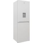 Indesit Fridge Freezer Freestanding IBTNF 60182 W AQUA UK White 2 doors Perspective