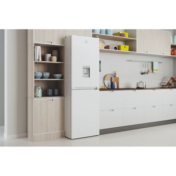 Indesit Fridge Freezer Freestanding IBTNF 60182 W AQUA UK White 2 doors Lifestyle perspective