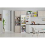 Indesit Fridge Freezer Freestanding IBTNF 60182 W AQUA UK White 2 doors Lifestyle frontal open