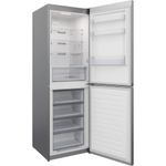 Indesit-Fridge-Freezer-Freestanding-IBTNF-60182-S-UK-Silver-2-doors-Perspective-open