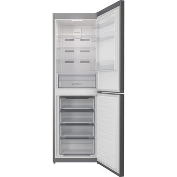 Indesit-Fridge-Freezer-Freestanding-IBTNF-60182-S-UK-Silver-2-doors-Frontal-open