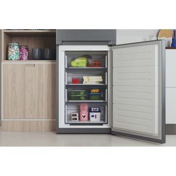 Indesit-Fridge-Freezer-Freestanding-IBTNF-60182-S-UK-Silver-2-doors-Lifestyle-detail