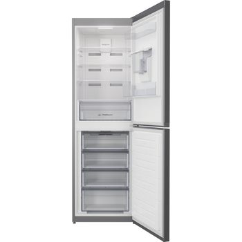 Indesit Fridge Freezer Freestanding IBTNF 60182 S AQUA UK Silver 2 doors Frontal open
