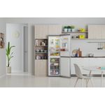 Indesit Fridge Freezer Freestanding IBTNF 60182 S AQUA UK Silver 2 doors Lifestyle frontal open