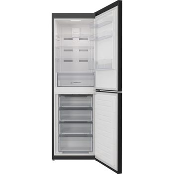 Indesit Fridge Freezer Freestanding IBTNF 60182 B UK Black 2 doors Frontal open