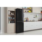 Indesit Fridge Freezer Freestanding IBTNF 60182 B UK Black 2 doors Lifestyle perspective