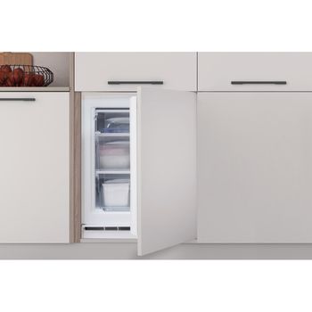 Indesit Freezer Built-in INBUFZ011.UK Steel Lifestyle frontal open