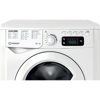 Indesit Washer dryer Freestanding EWDE 861483 W UK White Front loader Control panel