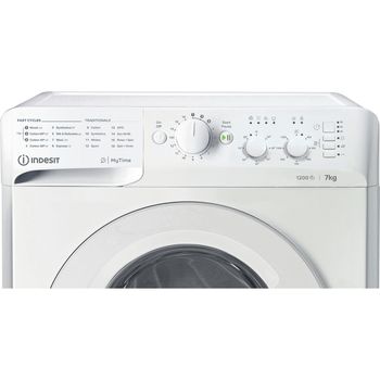 Indesit Washing machine Freestanding MTWC 71252 W UK White Front loader E Control panel