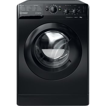 Indesit Washing machine Freestanding MTWC 81495 BK UK Black Front loader B Frontal