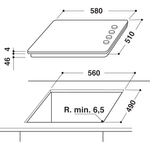 Indesit-HOB-RI-860-C-Black-Radiant-vitroceramic-Technical-drawing