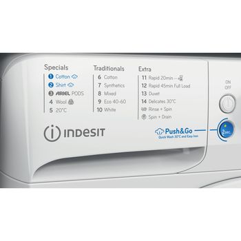 Machine à Laver Indesit BWA 81496X WV - Chargement Frontal 8kg 1351 Tr/min Blanc