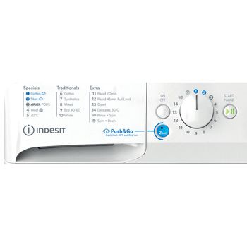 Indesit Washing machine Freestanding BWA 81496X WV UK White Front loader A Program