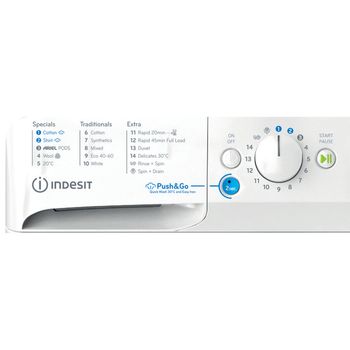 Indesit Washing machine Freestanding BWE 91496X WV UK White Front loader A Program